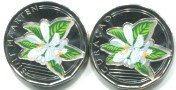 Sint Maarten 50 Cents Color coin 2025 & Curacao 50 Cents Color coin 2025