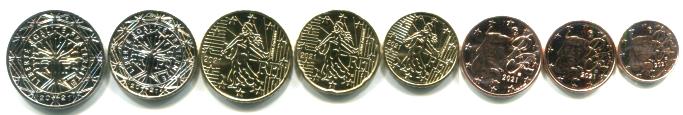 France 8 coin 2021 euro set