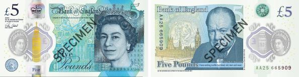 Great Britain 5 Pounds Winston Churchill 2015 banknote P394