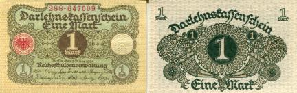 Germany 1 Mark banknote, March 1, 1920, P58