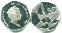 Gibraltar 50 Pence coin 2019 Island Games