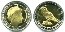 Gough Islands 25 Pence 2009 KM7 depicting an owl