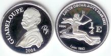 Guadeloupe silver 1/4 Euro Essai 2004