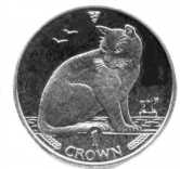 Isle of Man 1991 Alley Cat 1 Crown KM275