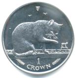 Isle of Man 1999 British Blue Cat coin