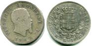 Italy silver 1 Lire Victor Emmanuel II 1863-67 KM5a
