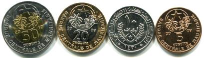 Mauritania 4 coin set