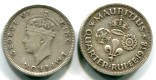 Mauritius silver 1/4 Rupee of George VI