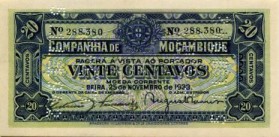 Mozambique Company, 20 Centavos 1933 PR29