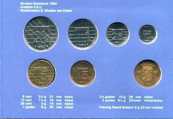 Netherlands 1990 mint set (fleur de coin set) KMSS25