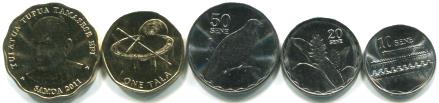 Samoa 2011 coin set