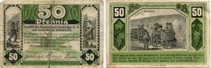 Schweich Association for Trade an Commerce emergency 50 Pfennig note 1920