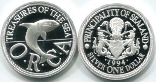Sealand Dollar coin 1994 Br.X9