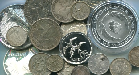 Silver coins sold by silver content