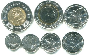 Curacao 6 coin set 5 Cents - 5 Gulden 2025