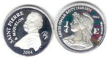 St. Pierre and Miquelon 1/4 Euro 2004 Pattern coin