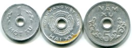 South Vietnam Liberation coin set: 1, 2 & 5 Xu 1975 KMA8-A11 South Vietnam Liberation coin set: 1, 2 & 5 Xu 1975 KMA8-A11