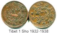 Tibet copper 1 Sho 1918-1928 Y21varieties