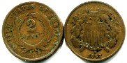 United States 2 Cent piece, 1864-1871 KM94