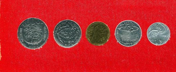 1, 2, 5, 10, 20, 50, 100 LIRE VATICAN SET 1963-7 coins 1963 UNCIRCULATED 